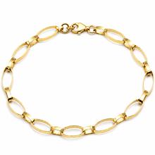 Real Gold Bigger Twisted Oval Link Chain Luxury Bracelet (17 C.M) 2675 BR1590