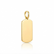 Real Gold Dog Tag Pendant 2845 P 2063