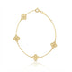 Real Gold Geometric Filigree Flower Bracelet 2904(19 C.M) BR1937