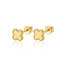 Real Gold Mirror Stud Earring Set 2988 E1927