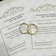 Real Gold Plain Couple Ring Wedding and Engagement Luxury Ring 0081 (Size 9) R2691