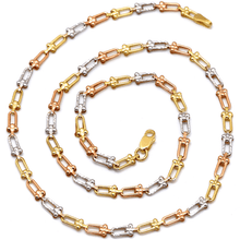 Real Gold GZTF 3 Color Hardware Solid Chain Necklace TC-4566 (40 C.M) CH1248