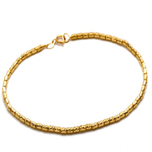 Real Gold Faceted Texture Bead Bracelet (19 C.M) 4141/5 BR1944