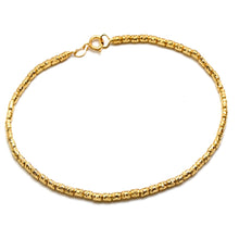 Real Gold Faceted Texture Bead Bracelet (19 C.M) 4141/5 BR1944