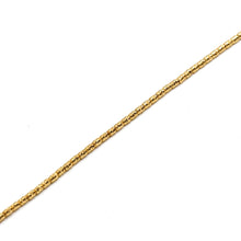 Real Gold Faceted Texture Bead Bracelet (19 C.M) 4141/5 BR1944
