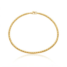 Real Gold Faceted Texture Bead Bracelet (19 C.M) 4141/5 BR1944