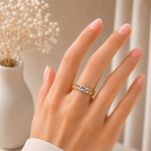 Real Gold 3 Color Imperial Greek Maze Ring (Size 5) 6495-TC R2901