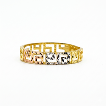 Real Gold 3 Color Imperial Greek Maze Ring (Size 5) 6495-TC R2901