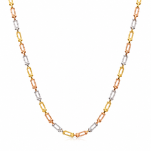 Real Gold GZTF 3 Color Hardware Solid Chain Necklace TC-4566 (45 C.M) CH1244