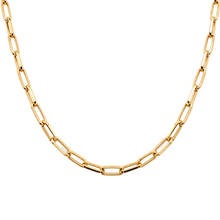 Real Gold Thick Link Paper Clip Solid Chain Necklace CVB498 (50 C.M) CH1274