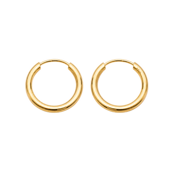 Real Gold Small Circle Earring Set 5714 E1772