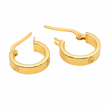 Real Gold Round Small Clip Earring Set GZJCT 5853/10 E1744