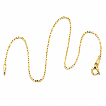 Real Gold Plain Ford Chain Anklet 6695 (25 C.M) A1345