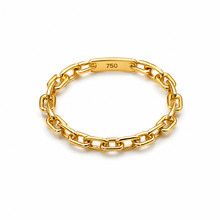 Real Gold Cable Twisted Unisex Ring 7043 (SIZE 8) R2868