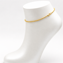 Real Gold Plain Rope Chain Anklet 7130 (26 C.M) A1348