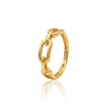 Real Gold Plain Paper Clip Ring 7494 (SIZE 5) R2450