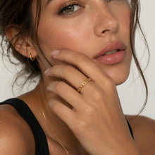 Real Gold Twisted Belt Link Ring 7534 (Size 8) R2626