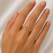 Real Gold Endless Love Infinity Ring (SIZE 8) 7652 R2869