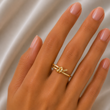 Real Gold Timeless Love Knot Ring 7730 (SIZE 7) R2886