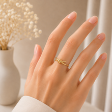 Real Gold Timeless Love Knot Ring 7730 (SIZE 7) R2886