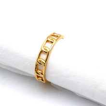 Real Gold Open Chain Link Ring (SIZE 8) 7781 R2873