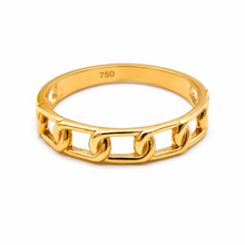 Real Gold Open Chain Link Ring (SIZE 5) 7781 R2876