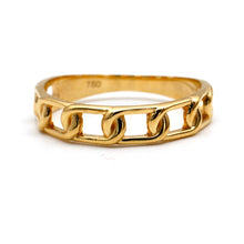Real Gold Open Chain Link Ring (SIZE 5) 7781 R2876