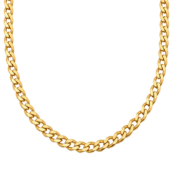 Real Gold Solid Figaro Men Chain Necklace 7908 (45 C.M) A CH1214