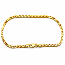 Real Gold Flat Spiga Thick Bracelet 8943 (19 C.M) BR1658