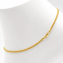 Real Gold Flat Spiga Thick Anklet 8943 (23 C.M) A1320