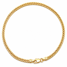 Real Gold Flat Spiga Thick Bracelet 8943 (19 C.M) BR1658