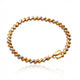 Real Gold Tri-Color Reversible Textured Bead Bracelet (19 C.M) 9634/5 BR1943
