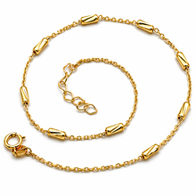 Real Gold Full Textured Roller Adjustable Size Anklet (23+2 = 25 C.M) 2285 / X DC A1356