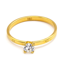 Real Gold Thin Plain Solitaire Ring (Size 9) - Model GZJCT 0677-2 R2671