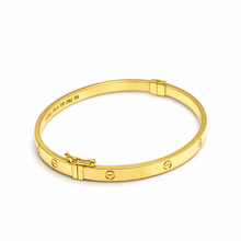Real Gold Debossed Screw Stamp Bangle GZJCT BLZ0016 (Size 23) BA1677