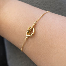 Real Gold Knot Bracelet 3418 BR1037