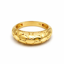 Real Gold Plain Snake Skin Ring 0255 (Size 7) R2636