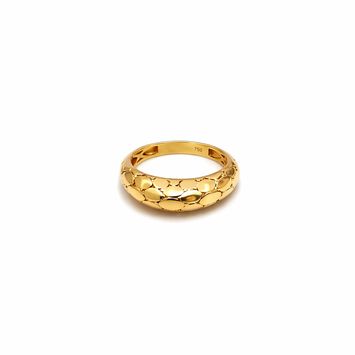 Real Gold Plain Snake Skin Ring 0255 (Size 9) R2634