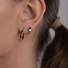 Real Gold Round Small Clip Earring Set GZJCT 5853/10 E1744