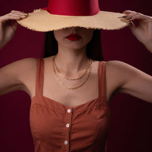 Real Gold Paper Clip Chain Necklace 0002 (50 C.M) CH1177