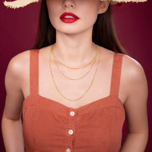 Real Gold Square Wheat 2 MM Chain 3421 (45 C.M) CH1230