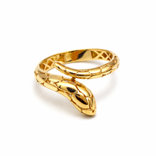 Real Gold Luxury Serpenti Viper Snake Ring (Size 9) - Model 0259 R2493
