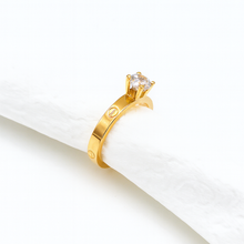 Real Gold Solitaire Ring GZJCT 0671 (SIZE 5.5) R2399