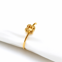 Real Gold Luxury Square Ring (Size 6) - Model 7222 R2501