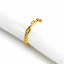 Real Gold 2 Color Cable Twisted Unisex Ring 1090 (SIZE 9) R2270