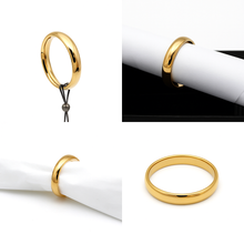 Real Gold Plain Couple Ring Wedding and Engagement Luxury Ring 0081 (Size 9) R2691