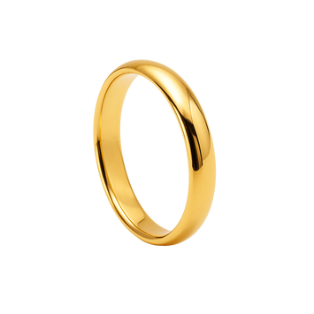 Real Gold Plain Couple Ring Wedding and Engagement Luxury Ring 0081 (Size 13) R2694