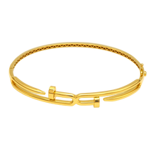 Real Gold Dual Nail Bangle GZJCT BNG 1330 (Size 17) BA1646