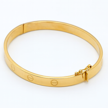 Real Gold Plain Bangle GZJCT 0278 - (SIZE 23) BA1532