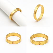 Real Gold GZCR Plain Ring 4 MM 0211/6 (SIZE 13) R2684